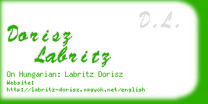 dorisz labritz business card